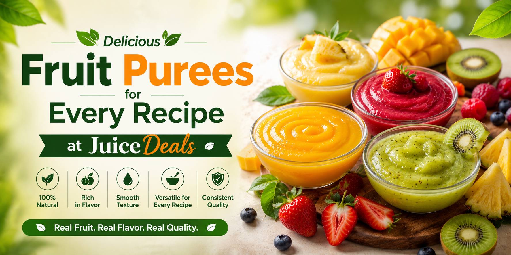 Delicious Fruit Purees for Every Recipe at JuiceDeals