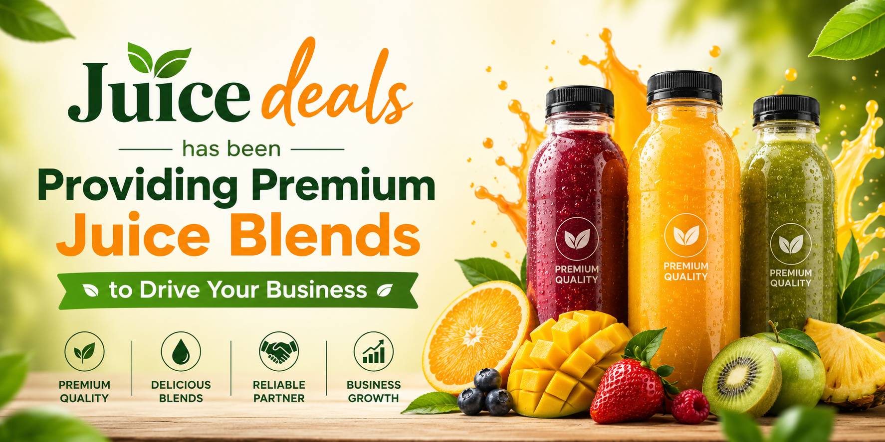 Juice deals has been Providing Premium Juice Blends to Drive Your Business
