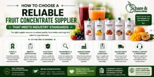 How to Choose a Reliable Fruit Concentrate Supplier That Meets Industry Standards