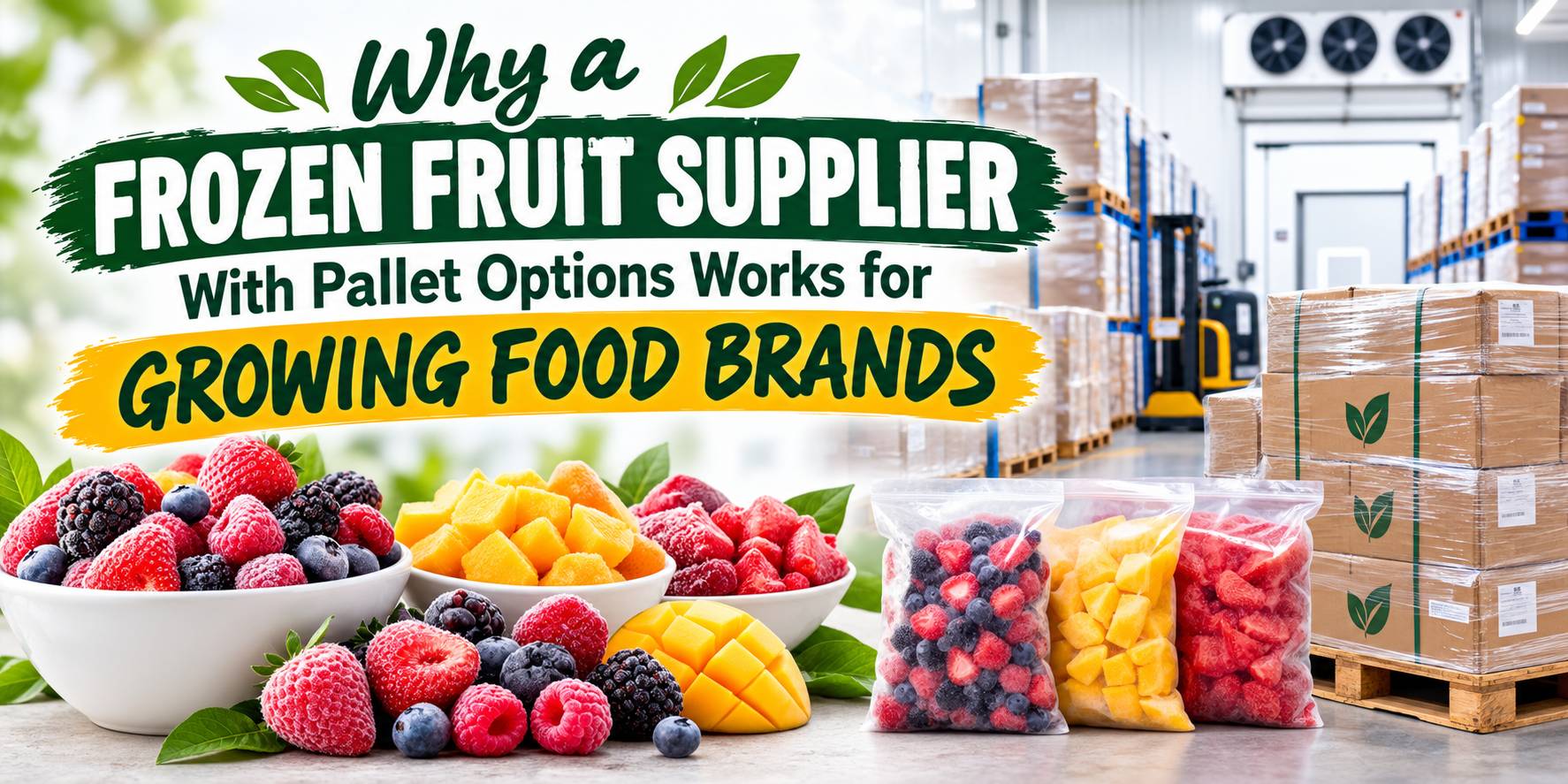 Why a Frozen Fruit Supplier With Pallet Options Works for Growing Food Brands