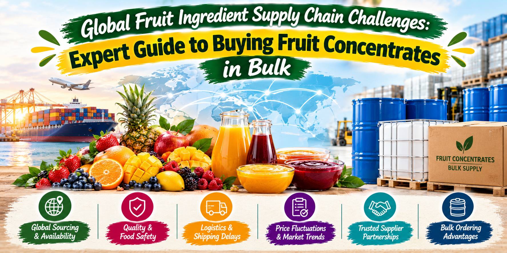 Global Fruit Ingredient Supply Chain Challenges: Expert Guide to Buying Fruit Concentrates in Bulk